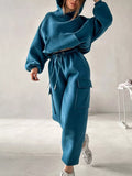 Kangaroo Pocket Hoodie Joggers Set