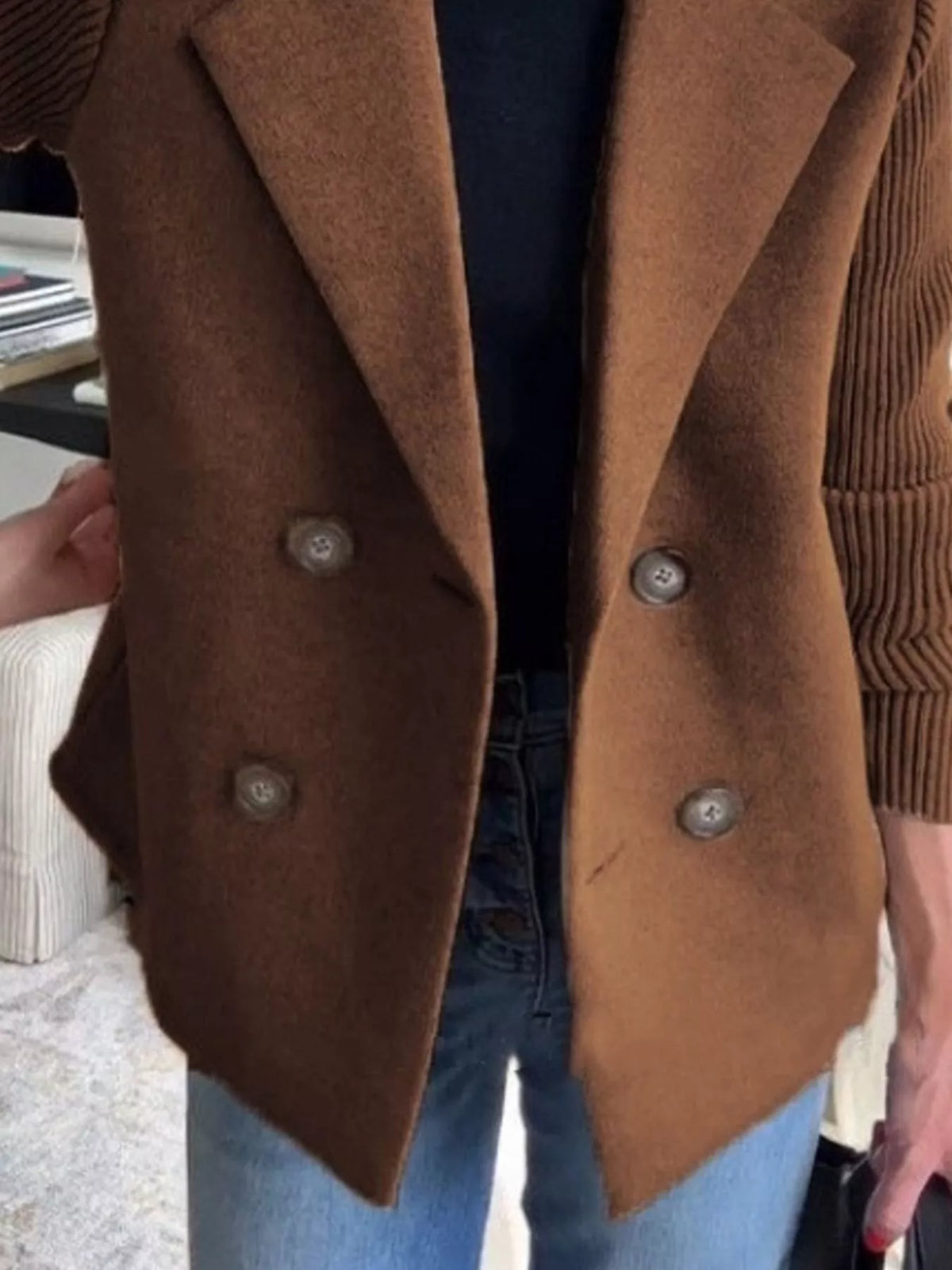 Full Size Knitted Blazer (8)