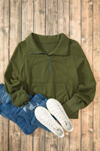 Half Zip Long Sleeve Sweatshirt (7)