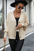 Button-up Dropped Shoulder Cardigan (5)