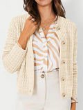 Textured Knit Button-front Cardigan (5)