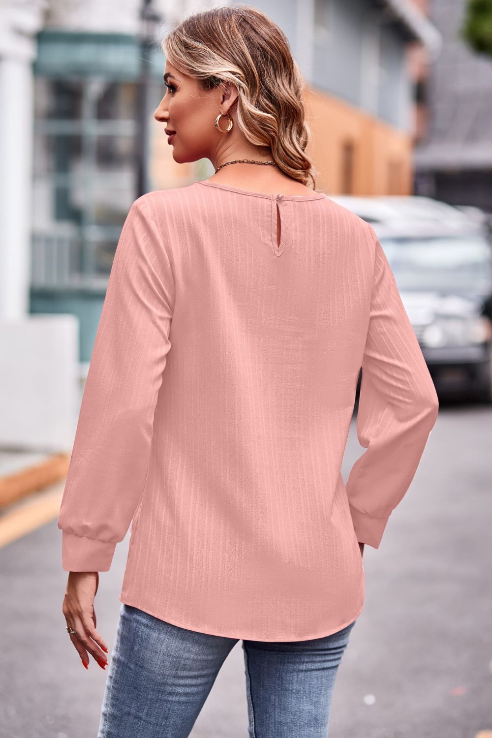 Round Neck Long Sleeve Tee (8)