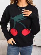 Cherry Round Neck Sweater (8)