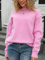 Bow-back Round Neck Sweater (9)