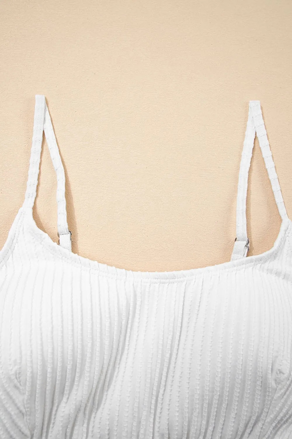 Textured Contrast Banding Bikini High Waist 2pcs Swimsuit (23)