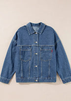 Pocketed Button Up Denim Jacket (18)