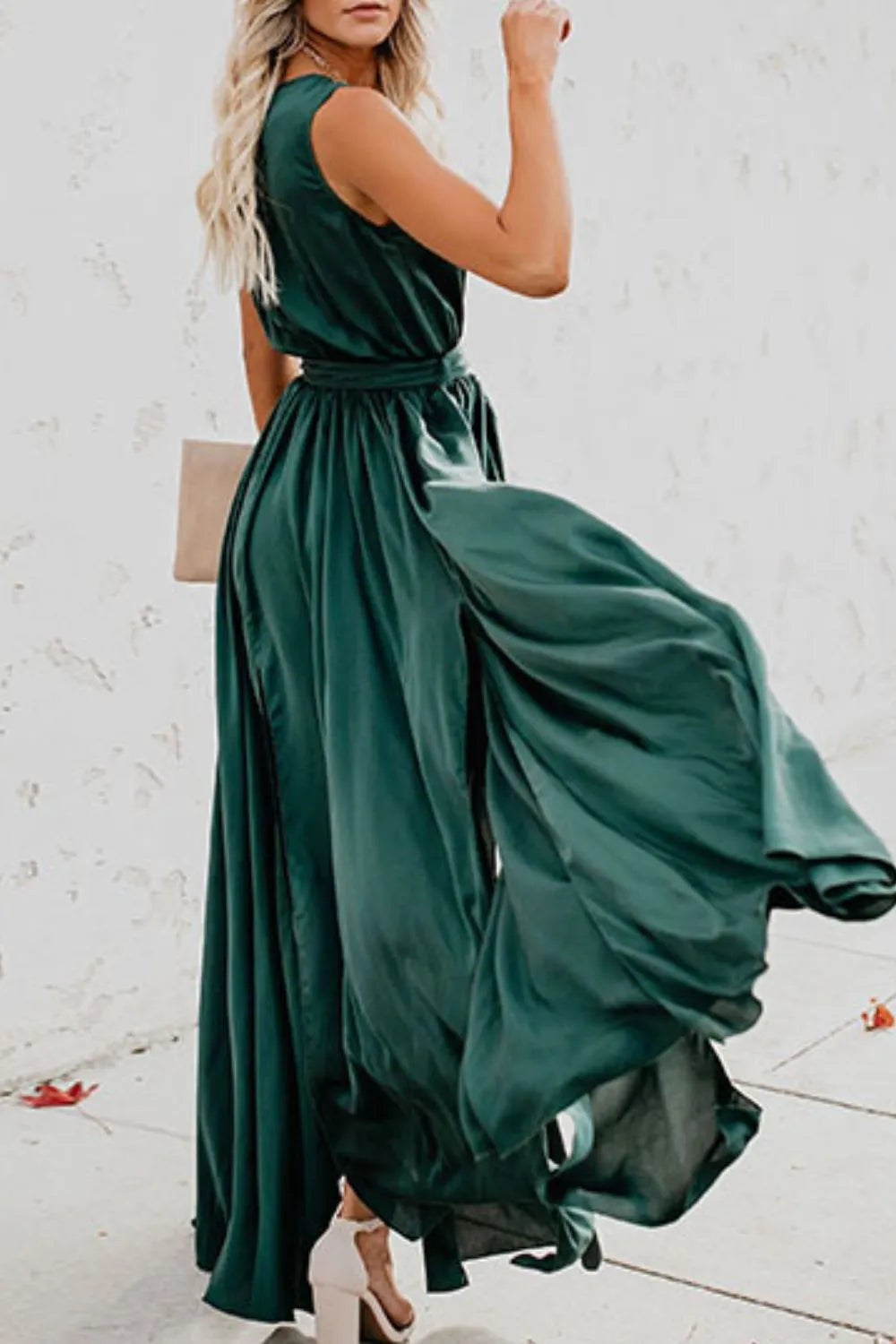 Surplice Tie Waist Maxi Dress (14)