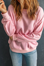 Round Neck Dropped Shoulder Sweatshirt (21)