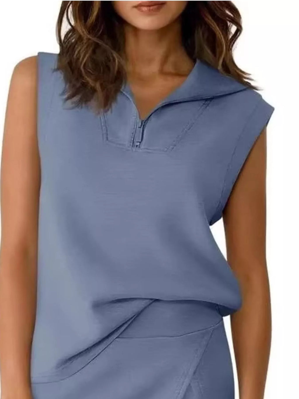 Quarter Zip Top Skort Set (8)