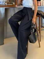 High-waisted Wide-leg Pants (4)