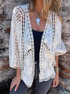 Full Size Embroidered Open Front Cardigan Plus (4)