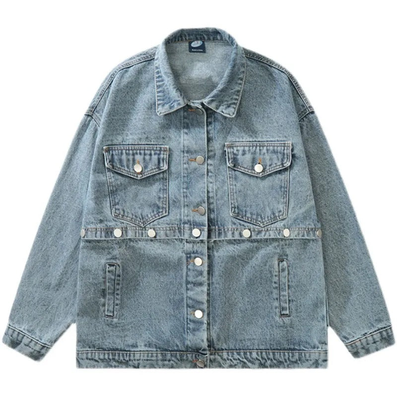 Vintage Denim Jacket Detachable Top photo 6