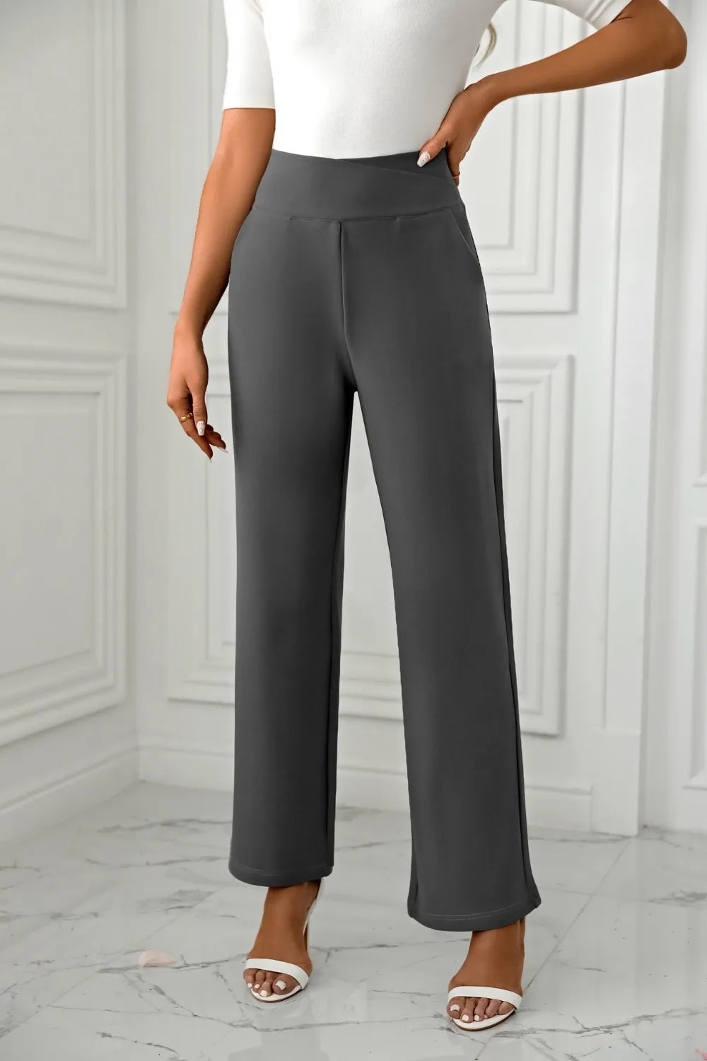 High Waist Straight Leg Pants (16)