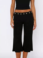 Mid Rise Capris Pants (4)