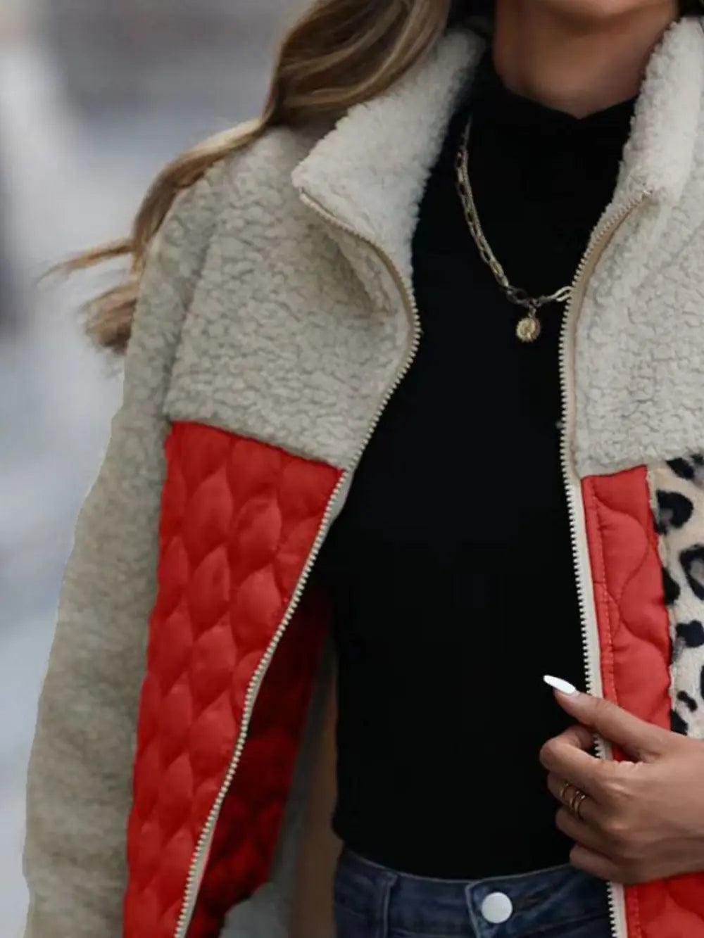 Leopard Block Zip-up Jacket (19)