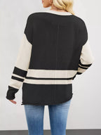 Block Side Slit Sweater (9)
