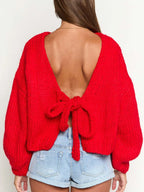 Tied Drop Shoulder Cardigan (5)