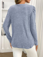 Round Neck Puff Sleeve T-shirt (18)