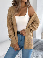 Openwork Open Front Cardigan (12)