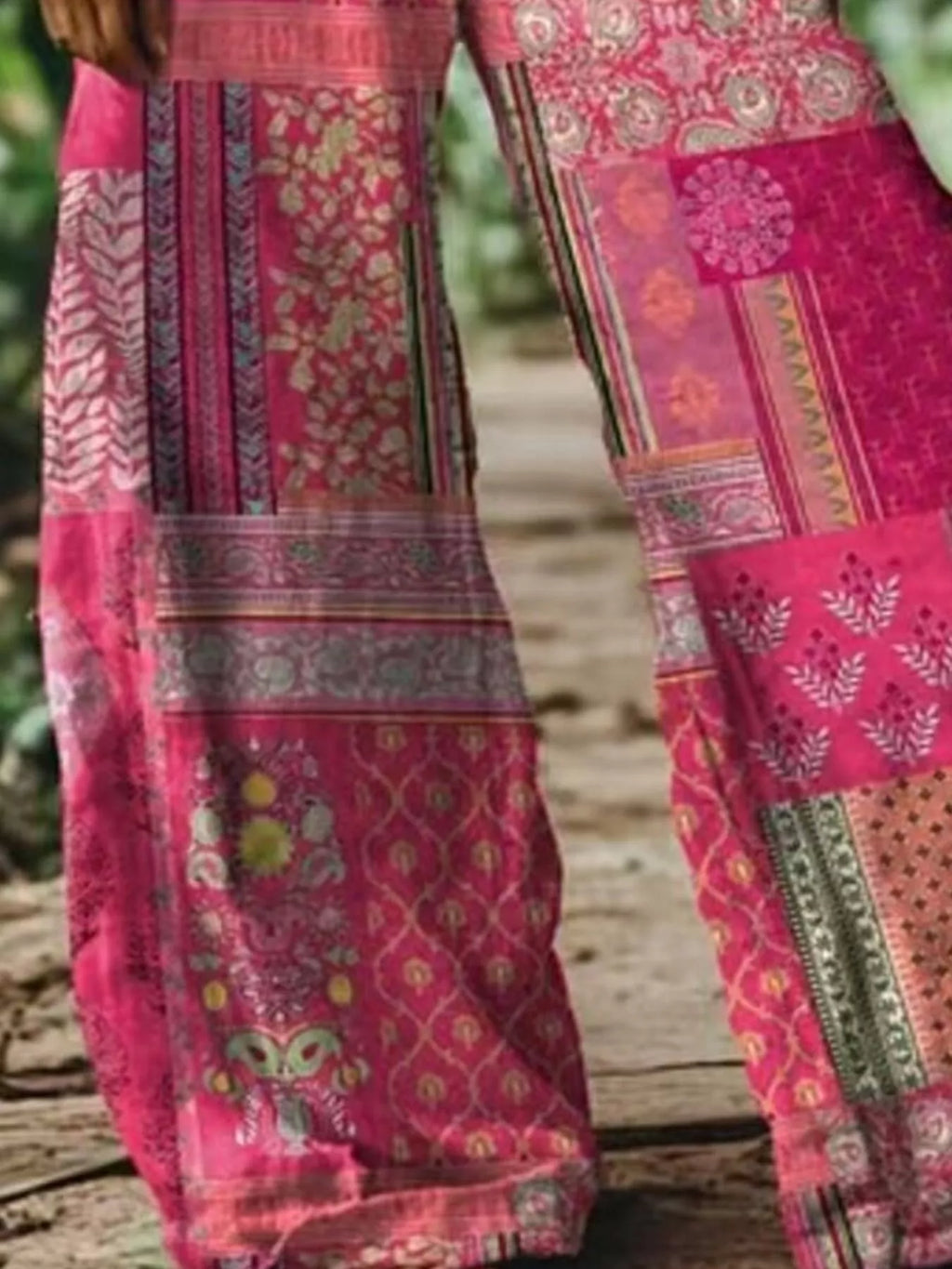 Full Size Floral Wide-leg Pants Plus (4)