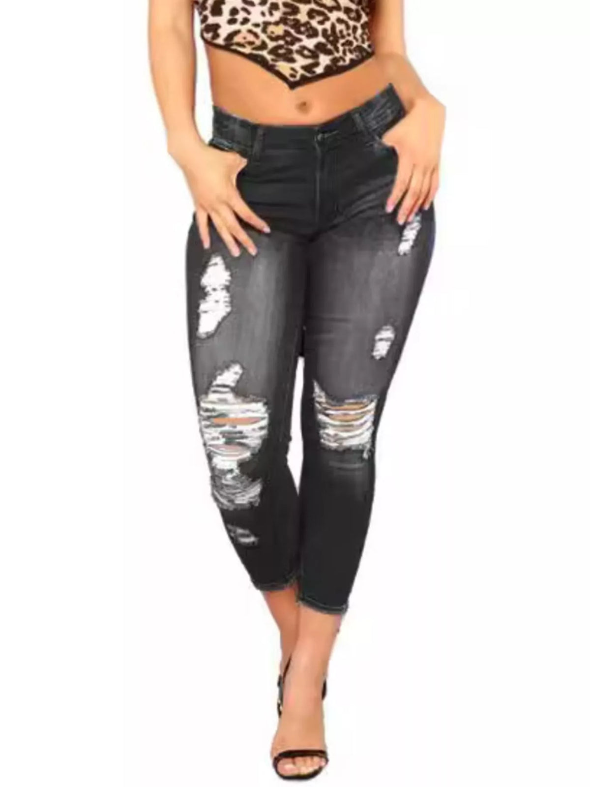 Distressed Skinny Jeans
