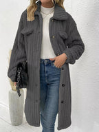 Button-down Longline Outerwear (9)