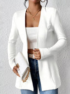 One Button Long Sleeve Blazer (3)