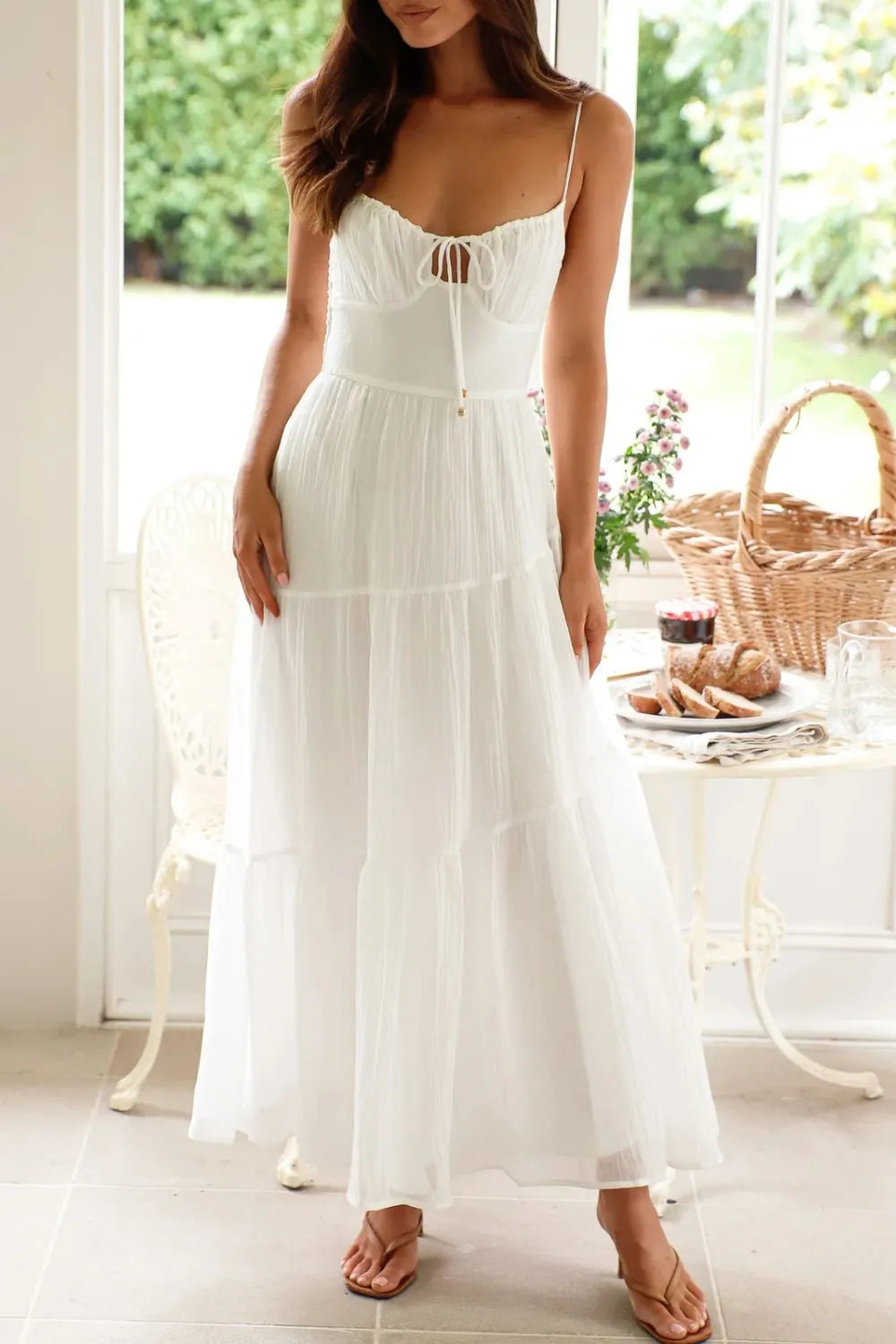 Ruched Smocked Back Cami Dress (3)