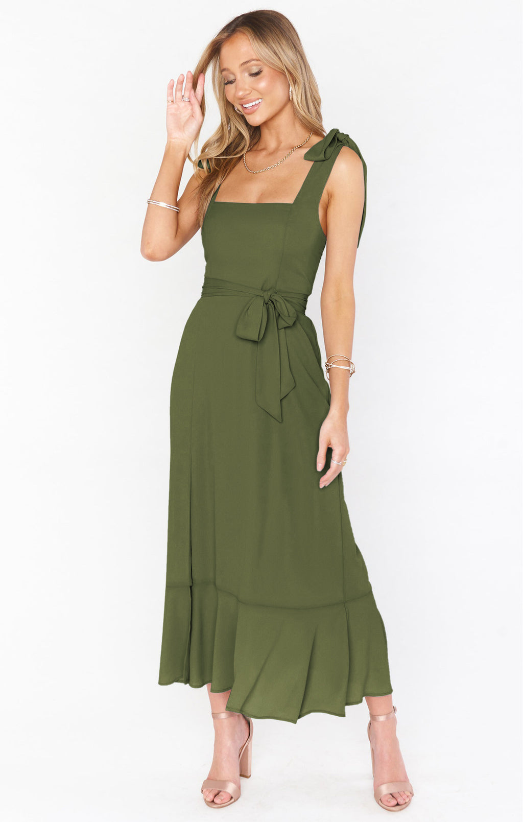 Suspender Split Dress for Women (6)