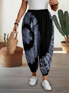Tie-dye Elastic Waist Pants (9)