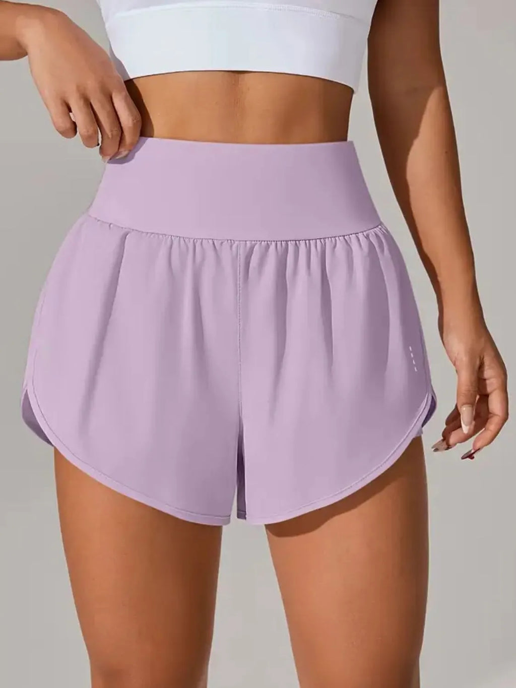 Pocketed High Waist Active Shorts (20)