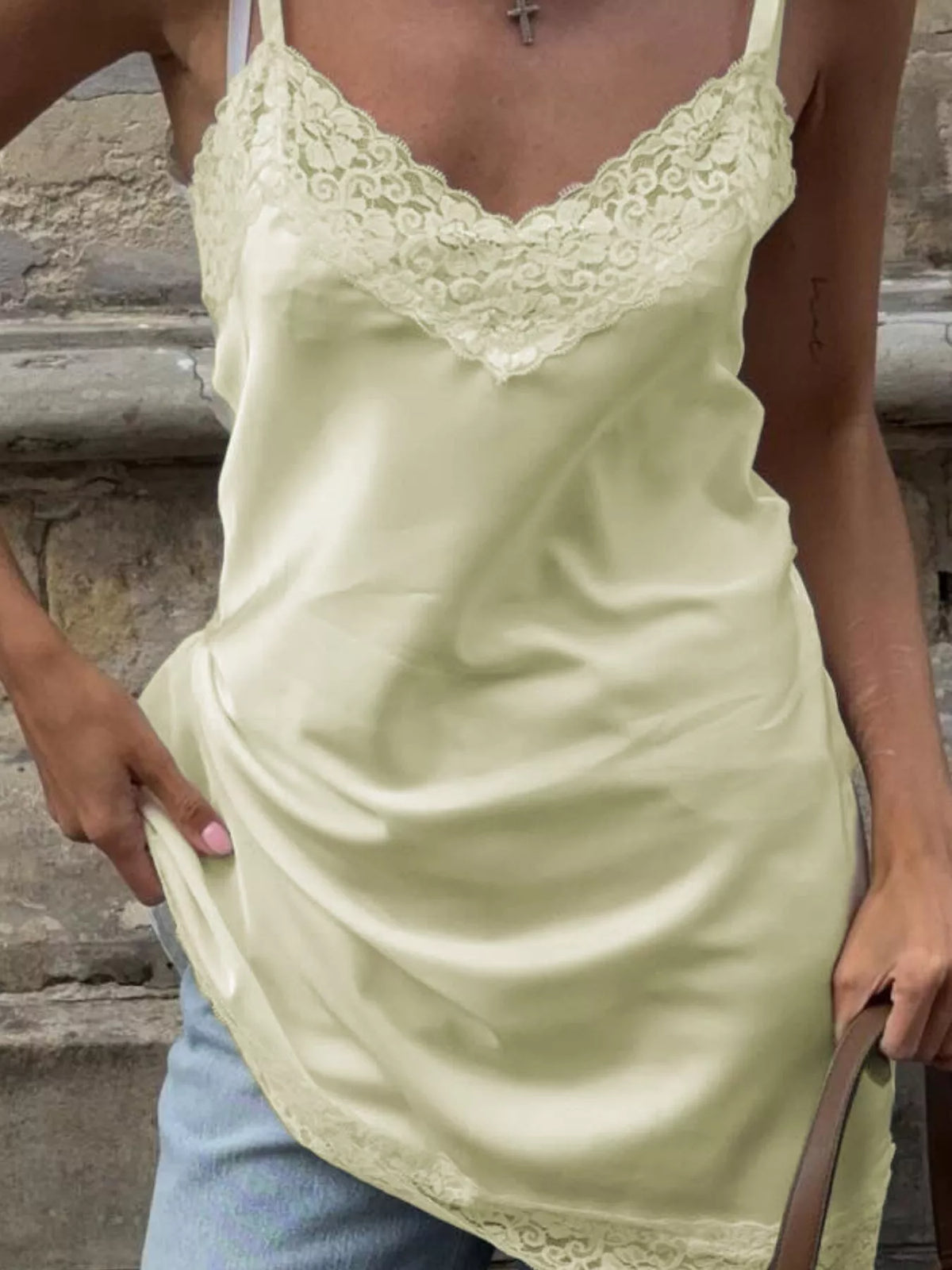 Lace Detail V-neck Cami (11)
