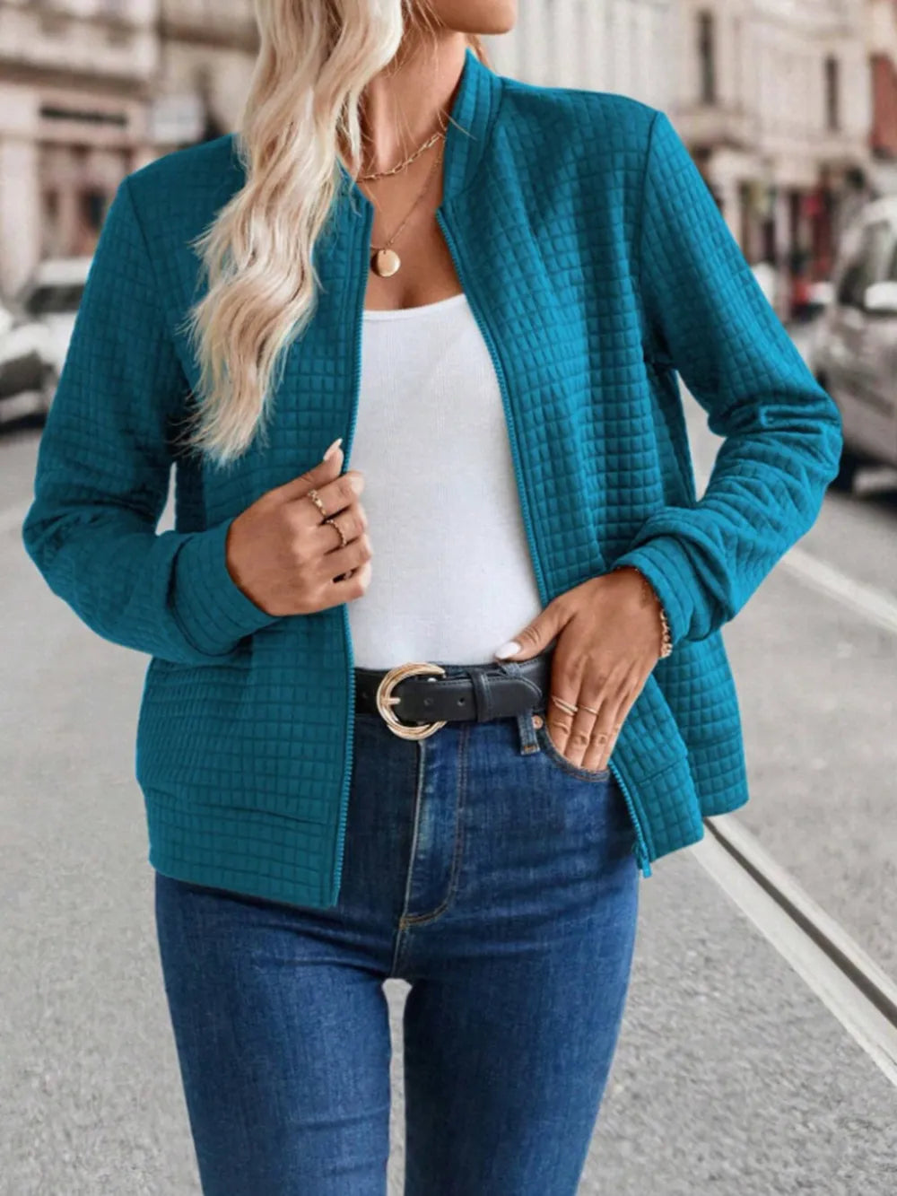 Zip Up Long Sleeve Jacket (9)