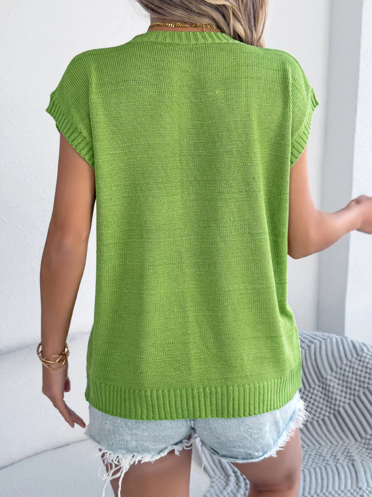 Flower Round Neck Sweater (8)