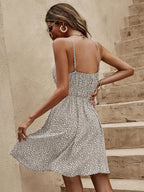 Floral V-neck Mini Cami Dress (15)