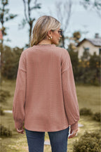 V-neck Dropped Shoulder Blouse (15)