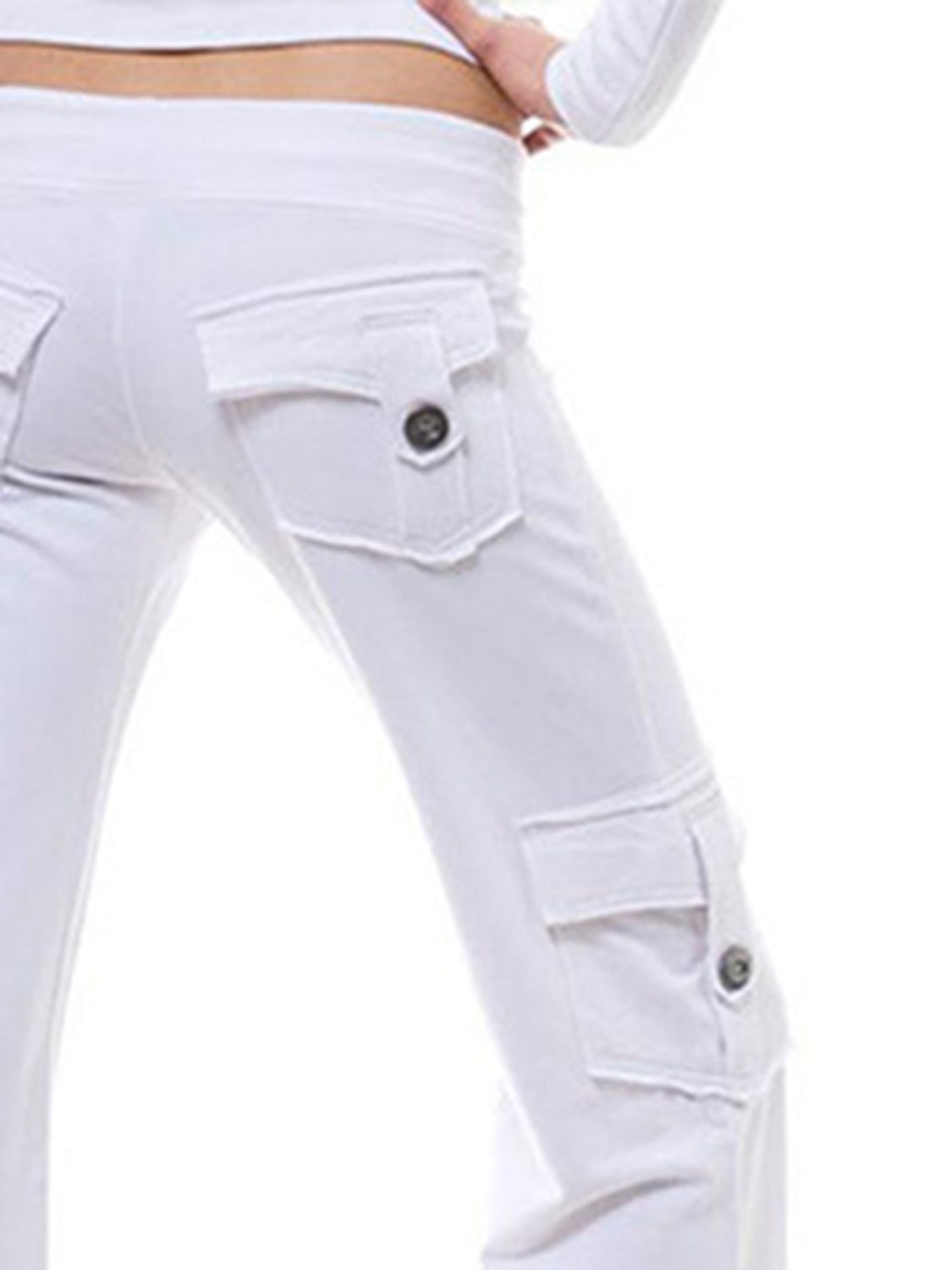 Mid Waist Pants Pockets (9)