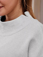 Mock Neck Dropped Shoulder Sweatshirt (11)