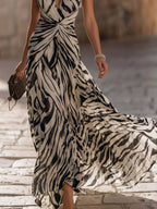 Halter Neck Ruched Maxi Dress (13)