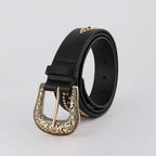 Pu Leather Rhinestone Belt (3)