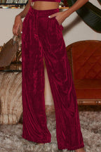 Loose Fit High Waist Long Pants Pockets (15)