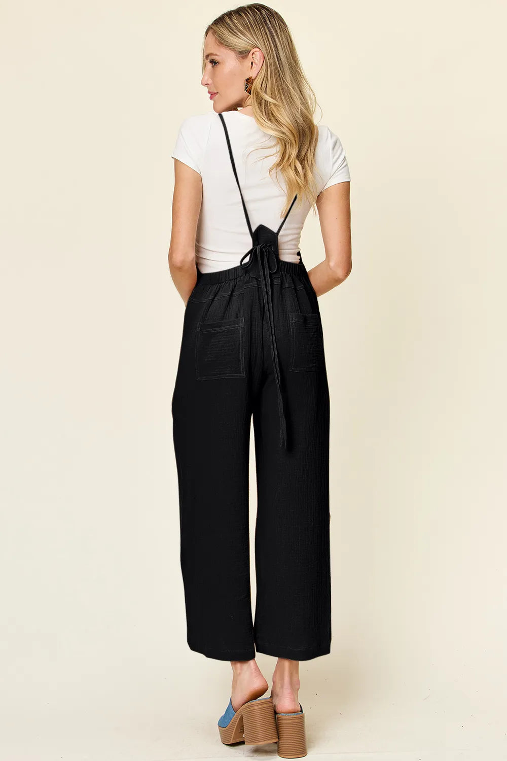 Full Size Texture Sleeveless Wide Leg Overall (3)