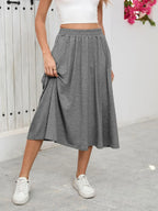 Elastic Waist Skirt Pockets (10)