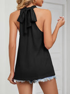 High Neck Tie Back Cami (4)