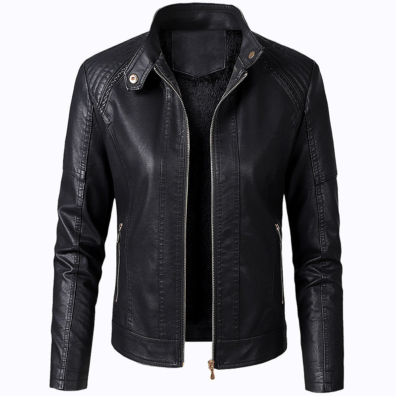 Long Sleeve Leather Jacket Pu Short variant CJFP130619401AZ|CJFP130619402BY|CJFP130619403CX|CJFP130619404DW