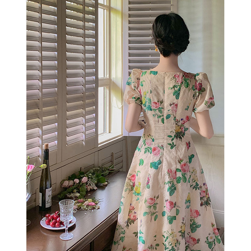 French Vintage High Waist Dress photo 1