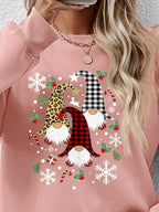 Faceless Gnomes Graphic Drop Shoulder Sweatshirt (2)