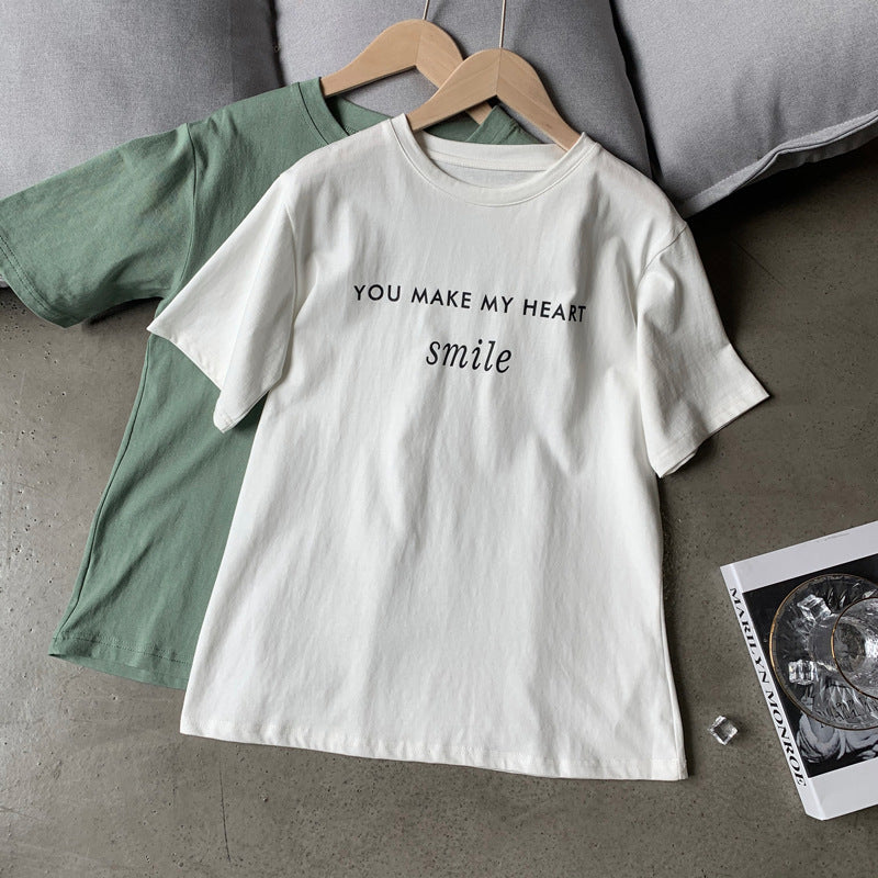 Letter Printed T-shirt White photo 20