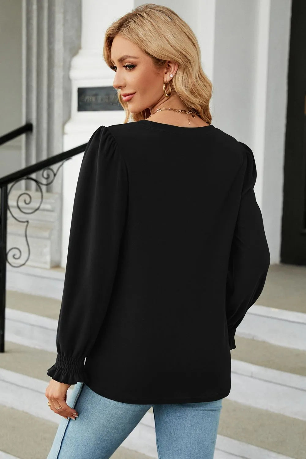 Round Neck Long Sleeve T-shirt (9)