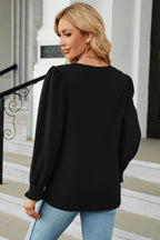 Round Neck Long Sleeve T-shirt (9)